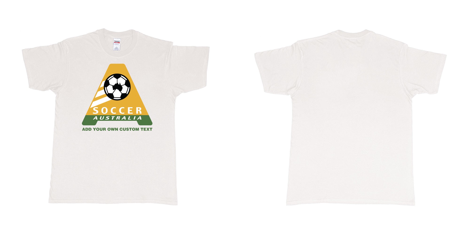 Custom tshirt design  in fabric color white choice your own text made in Bali by The Pirate Way