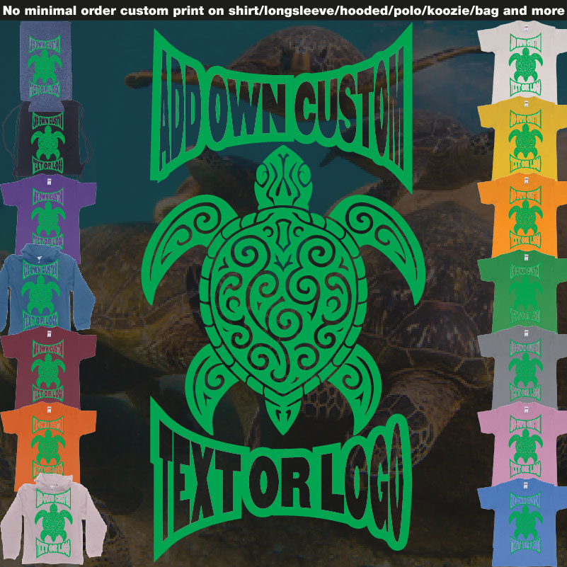 Print Turtle Tribal Add Own Custom Text Or Logo Bali Design 01 Overview Design Garments