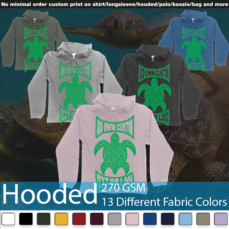 Print Turtle Tribal Add Own Custom Text Or Logo Bali Design Hooded Samples On Demand Printing Bali