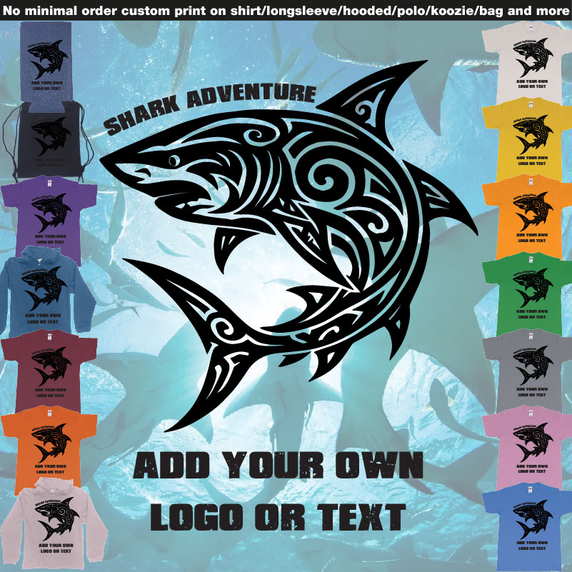 Shark Tribal Add Own Logo Or Text Bali Tshirt Design