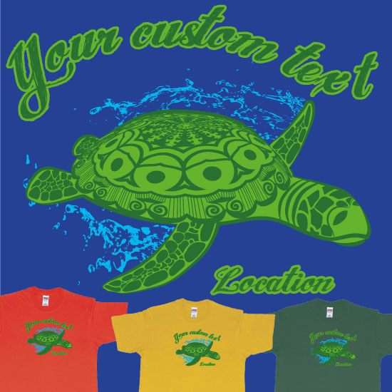 Turtle Swimming Design Bali