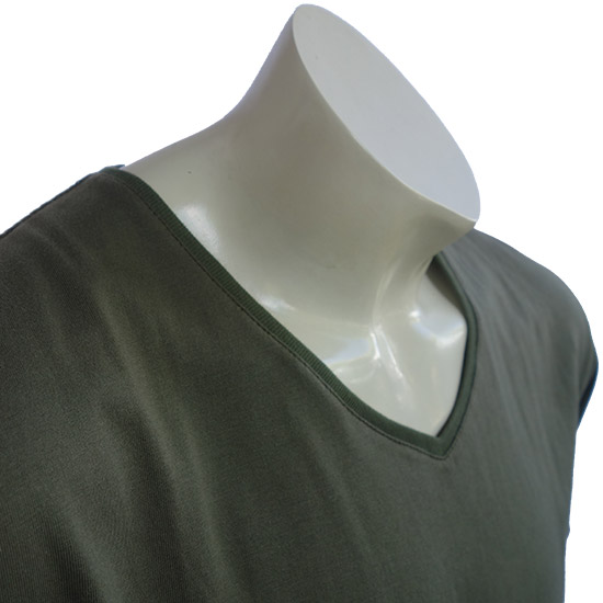 (T05S) Deep V-Neck - Using our popular custom cut slim fit t-shirt style with a nice deep v-neck - style shirt ready for your own custom printing in Bali