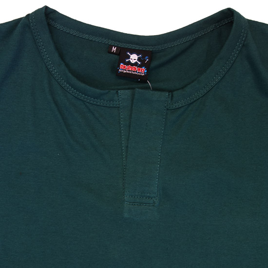 (T17S) Henley shirt - This henley shirt is a collarless mens pullover shirt, characterized by a 10-centimetre-long placket beneath the round neckline. It essentially resembles a collarless polo shirt. Its available in long sleeves also (T32S) Long Sleeve Style Henley shirt, and it can be made in almost any fabric.<br>A classic henley should have buttons even ours standard one dont come with buttons, its possible to add 2 to 5 buttons.<br>They were so named because this particular style of shirt was the traditional uniform of rowers in the English town of Henley-on-Thames. Some crews still use this style as part of their uniform.<br>Originally quite popular in the early 1970s, Henley shirts have recently made a fashion comeback, especially in Western countries. - style shirt ready for your own custom printing in Bali