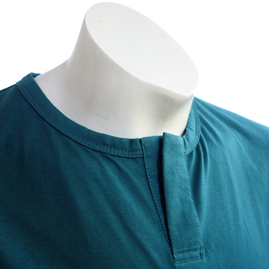 (T17S) Henley shirt - This henley shirt is a collarless mens pullover shirt, characterized by a 10-centimetre-long placket beneath the round neckline. It essentially resembles a collarless polo shirt. Its available in long sleeves also (T32S) Long Sleeve Style Henley shirt, and it can be made in almost any fabric.<br>A classic henley should have buttons even ours standard one dont come with buttons, its possible to add 2 to 5 buttons.<br>They were so named because this particular style of shirt was the traditional uniform of rowers in the English town of Henley-on-Thames. Some crews still use this style as part of their uniform.<br>Originally quite popular in the early 1970s, Henley shirts have recently made a fashion comeback, especially in Western countries. - style shirt ready for your own custom printing in Bali