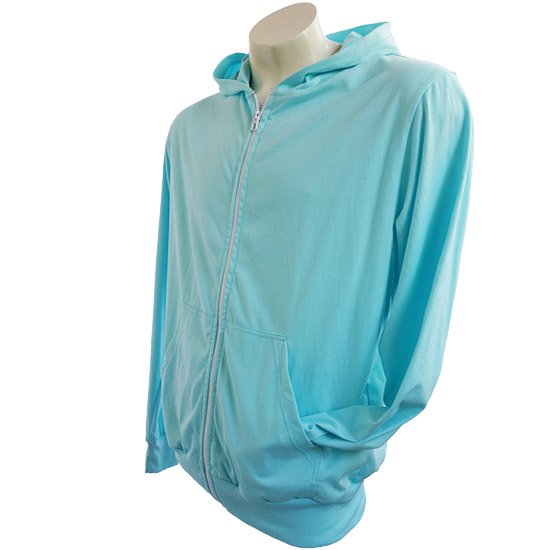 (T33S) Long Sleeve Style Zippy Hoodie (2056) Mint 05